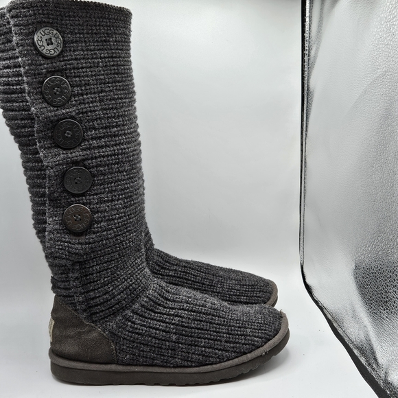 Ugg Australia 5 button 17.5" tall sweater style foldable boots size 9 - Picture 12 of 15